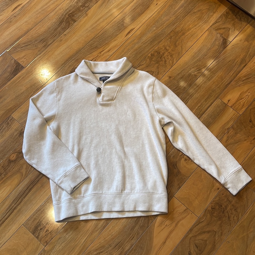 Lands' End Cream Men's Sweater